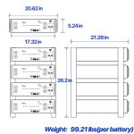 Deye 4 x SE-G5.1 Pro-B, 20kwh low voltage battery Set - Image 3