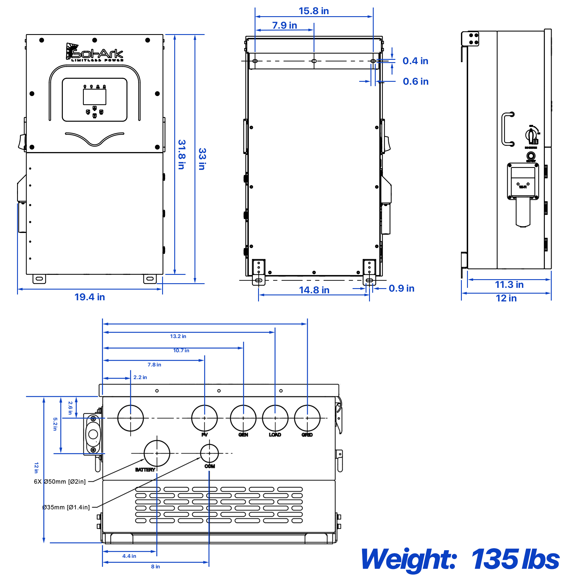 Sol-ark-15K-2P-N-02 Sol-Ark 15K-2P 15kwh Residential Hybrid Inverter - Image 3