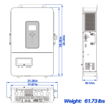 20 KWH Off Grid Set - (ABP48100U200-H)(SE-G5.1 Pro-B)(STS-410P-54DD)- Tiny Solar System - Image 2