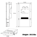 12.8 KWH Solar Storage System - (GW11K4-ES-US20)(GW-Lynx Home FH)(ABD)(STS-410P-54DD)- Small to Medium Solar System - Image 2