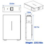 20 KWH Solar Storage System - (Sol-Ark-15K-2P)(RW-F10.2)(STS-410P-54DD)- Small to Medium Solar System - Image 3